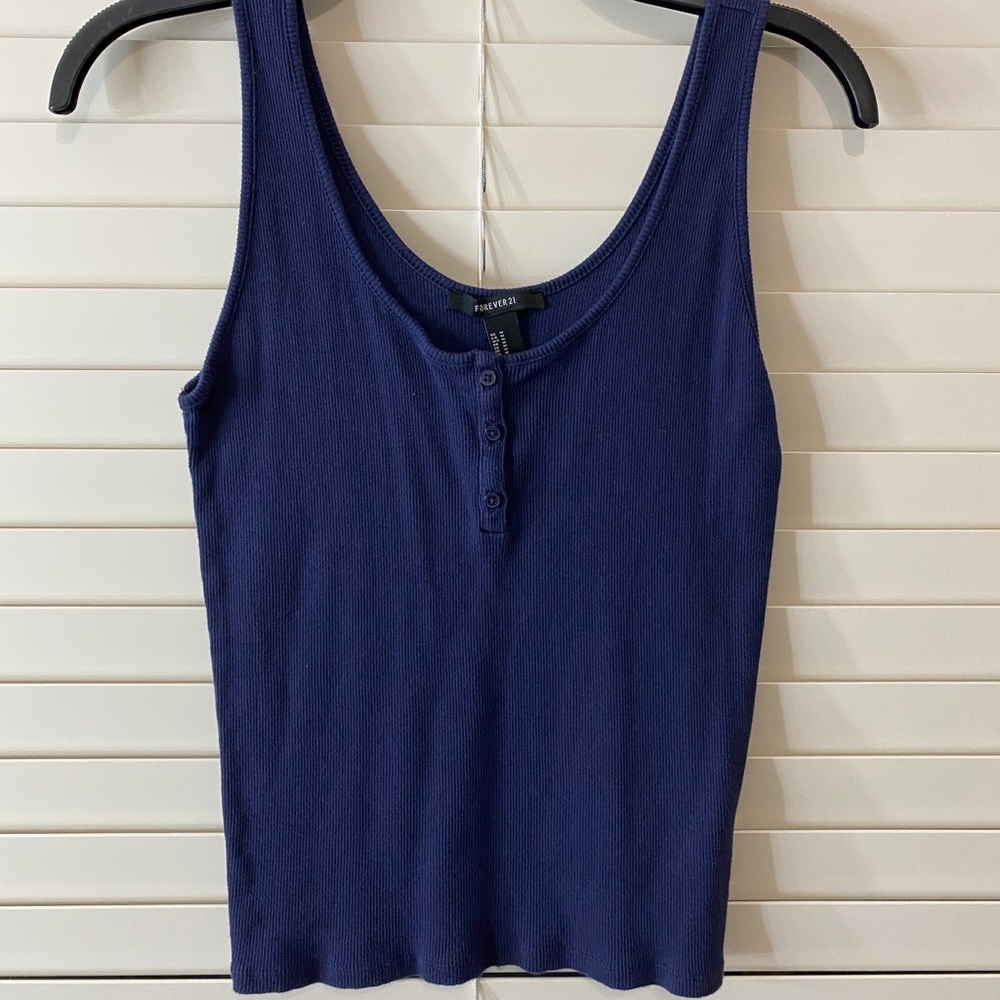 Navy blue tank top